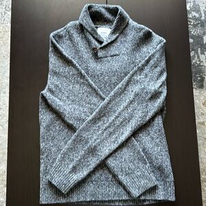 Old Navy: Shawl Collar Gray Sweater